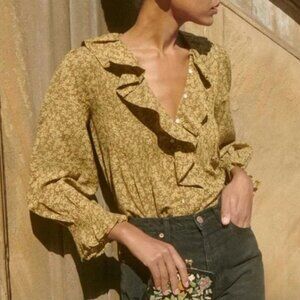 Doen Hardy Top - Golden Winter Floral XS